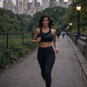 Under Armour Reflect BLK Mid Keyhole compression sport bra, padding/supp…